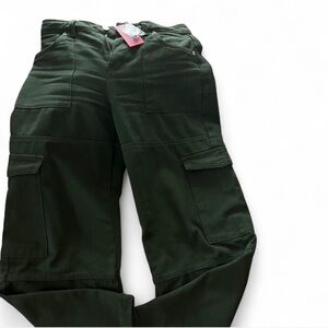 Edikted Dark Green Corduroy Trousers
